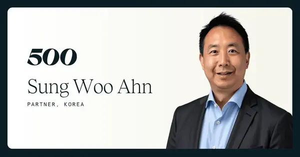 500 Global Appoints Sung Woo Ahn as Partner to Lead Seoul Office