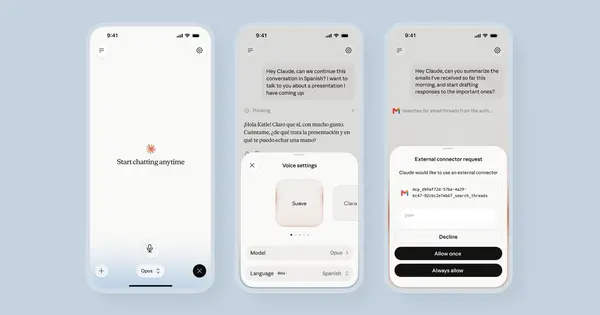 Anthropic Upgrades Claude’s Voice Mode with More Powerful Models and App Integrations