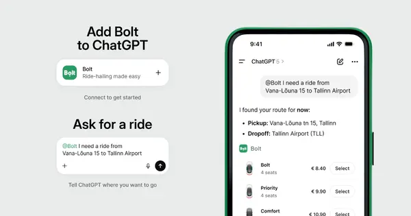 Bolt Launches ChatGPT Integration for Ride-Hailing Globally