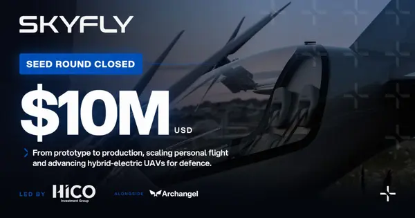 Skyfly Technologies Raises $10 Million Seed Round