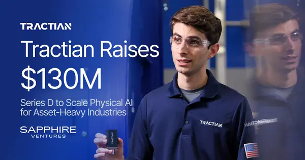 Tractian Raises $130 Million Series D at $1.4 Billion Valuation